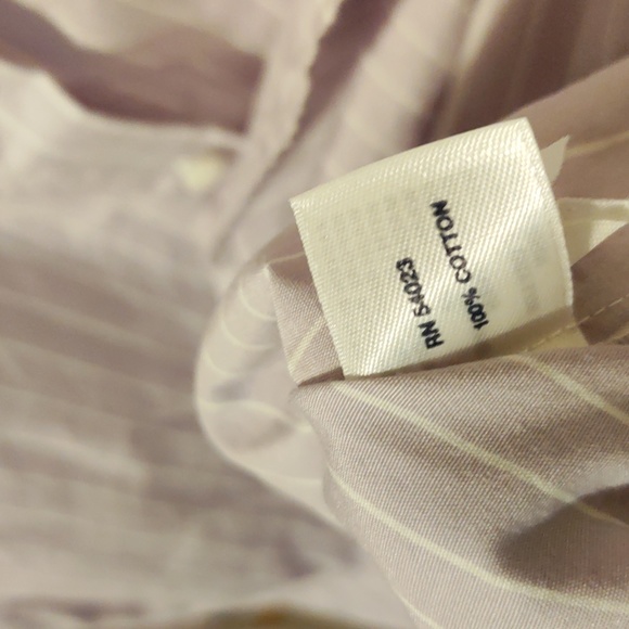 Purple & white pinstripe Button down - Picture 4 of 4